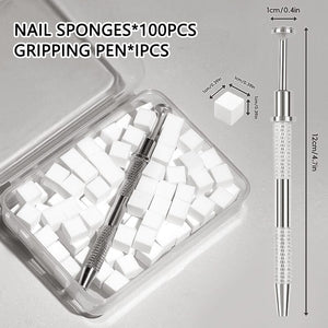 100pcs White Sponges Grabbing Pen Set Tools & Accessories No Brand