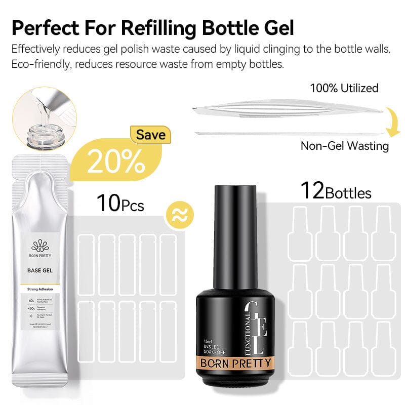 Base Gel 15ml (Bag) Base & Top Coat BORN PRETTY