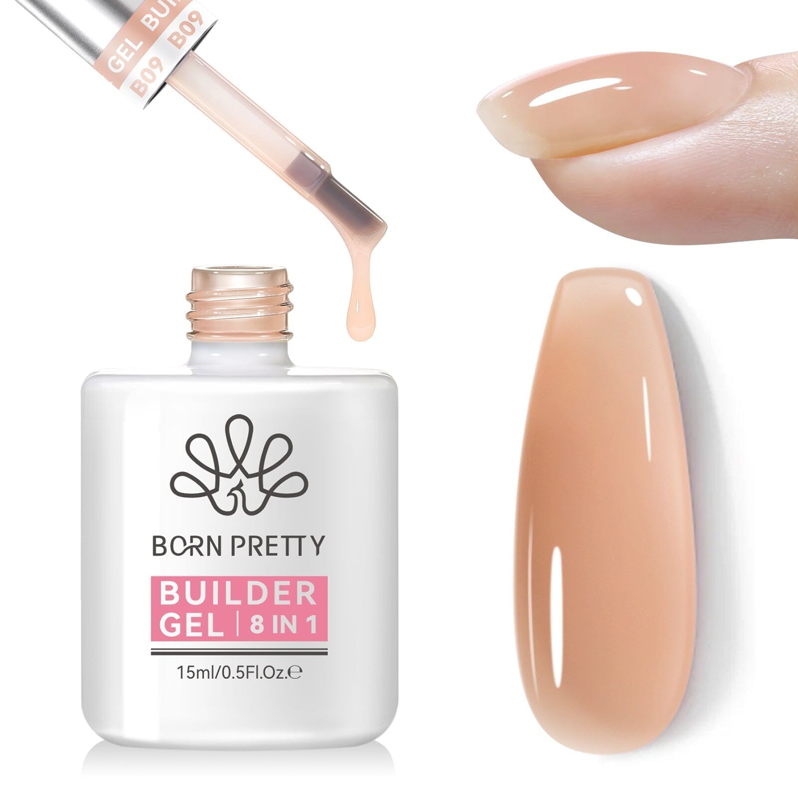 8 in 1 Builder Gel 15ml Gel Nail Polish BORN PRETTY B09