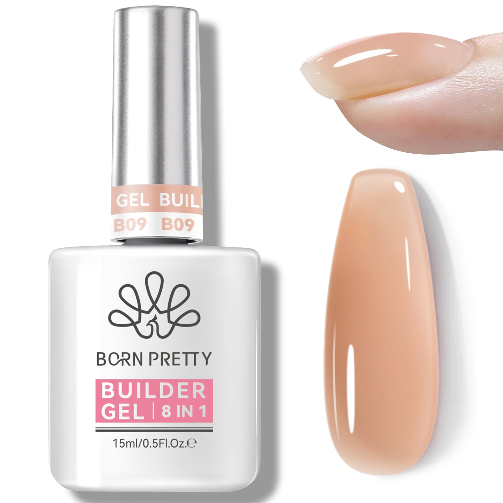 8 in 1 Builder Gel B09 15ml Gel Nail Polish BORN PRETTY