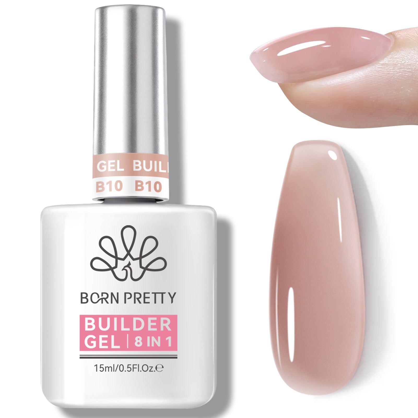 8 in 1 Builder Gel B10 15ml Gel Nail Polish BORN PRETTY