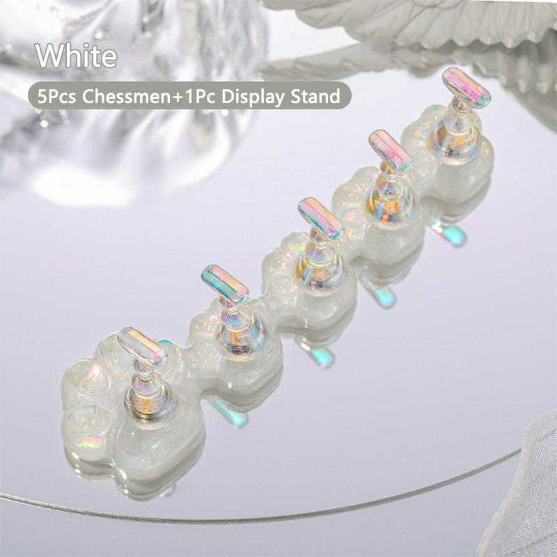 White Cat Claw Nail Stand