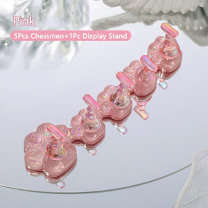 Pink Cat Claw Nail Stand Tools & Accessories No Brand