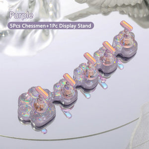 Purple Cat Claw Nail Stand Tools & Accessories No Brand