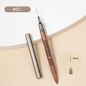 Wooden Handle Nail Liner Brush Tools & Accessories No Brand 01