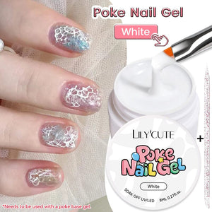 Poke Nail Gel White 8ml Gel Nail Polish LILYCUTE