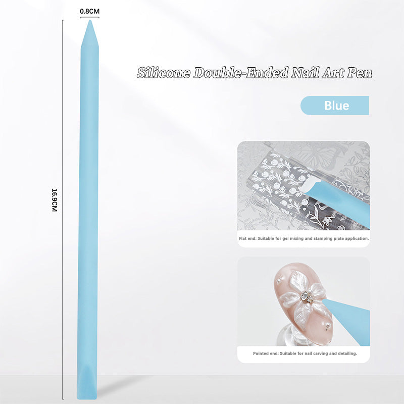 Blue Double-headed Silicone Rod