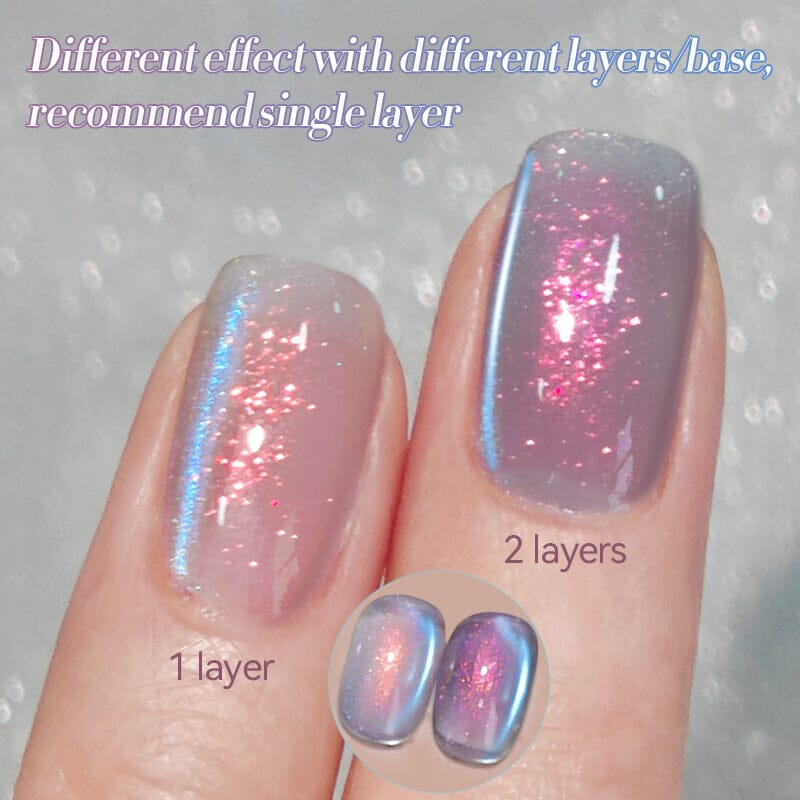 Colored Cat Magnetic Gel MY241 Arctic Blue 10ml HEMA/TPO FREE Gel Nail Polish BORN PRETTY