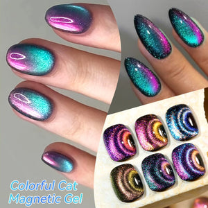 Colorful Cat Magnetic Gel DC04 7ml Gel Nail Polish LILYCUTE