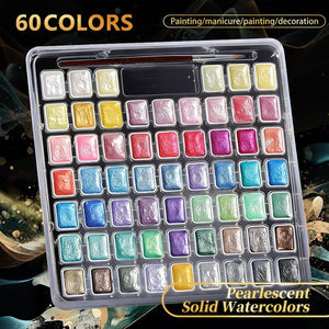 60 Colors Pearl Watercolor Pigment Nail Art No Brand