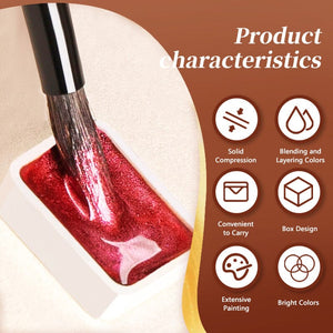 60 Colors Pearl Watercolor Pigment Nail Art No Brand