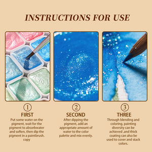 60 Colors Pearl Watercolor Pigment Nail Art No Brand