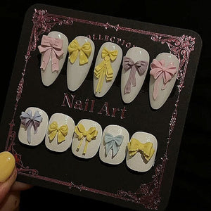 3D Silicone Nail Mold Bowknot #04 Tools & Accessories No Brand