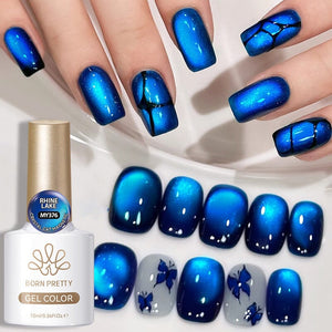 Crystal Cat Magnetic Gel MY376 Rhine Lake 10ml Gel Nail Polish BORN PRETTY
