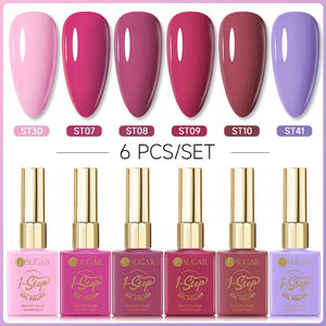 6 Colors 1 Step Gel Polish Set #09 15ml Gel Nail Polish UR SUGAR