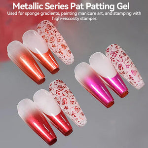 9 Colors 4 In 1 Pat Painting Gel Crimson Flicker Gel Nail Polish UR SUGAR
