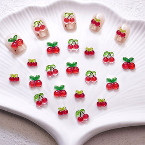 20 décorations à ongles Cerise