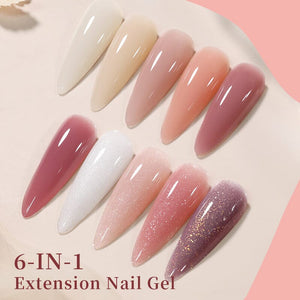 Dusty Rose Glitter Extension Nail Gel 150g Extension Nail Gel UR SUGAR