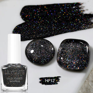 12 Colors Glitter Nail Polish HP01~12 7ml Nail Polish LILYCUTE