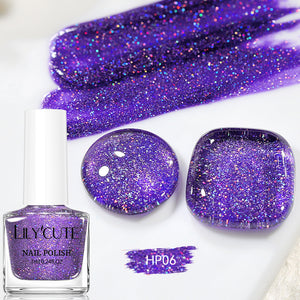 12 Colors Glitter Nail Polish HP01~12 7ml Nail Polish LILYCUTE