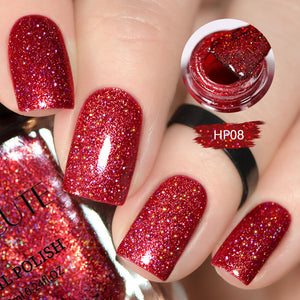 12 Colors Glitter Nail Polish HP01~12 7ml Nail Polish LILYCUTE