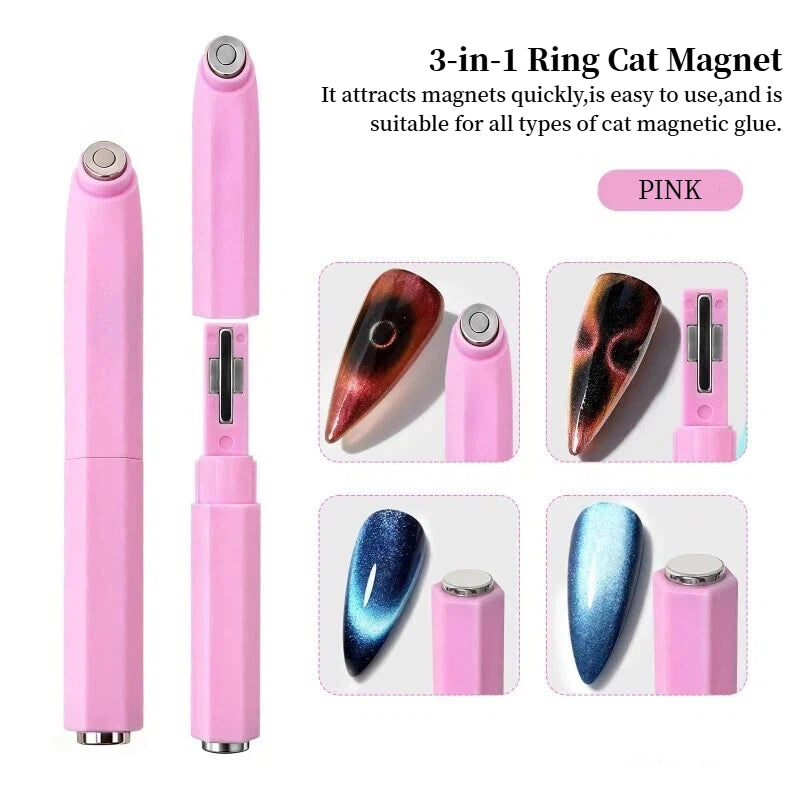 Pink 3 in 1 Ring Shaped Magnet