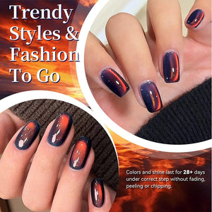 Colored Cat Magnetic Gel MY393 Blazing Sky 10ml HEMA/TPO FREE Gel Nail Polish BORN PRETTY