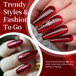 Mirror Cat Magnetic Gel MY394 Mirror Ruby 10ml HEMA/TPO FREE Gel Nail Polish BORN PRETTY