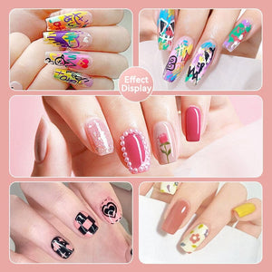4 Colors Nail Painting Pen Set #02 0.5mm Head Clearance No Brand