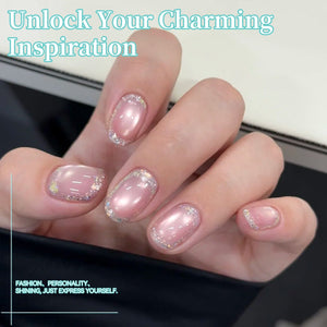 6 Colors Glass Cat Magnetic Gel M50 Spring Geometry 7ml HEMA/TPO FREE Gel Nail Polish BORN PRETTY