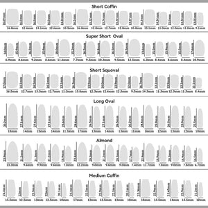 30pcs Press on Nails #03 White Long Oval Sizes XS, S, M Clearance No Brand