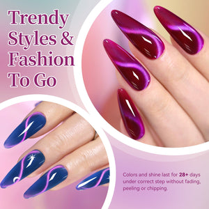 6 Colors Colored Cat Magnetic Gel M51 Summer Light 7ml HEMA/TPO FREE Gel Nail Polish BORN PRETTY