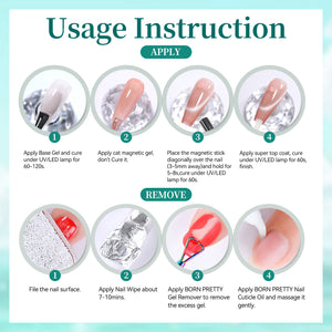 Colored Cat Magnetic Gel MY429 Summer Light 15ml Gel Nail Polish BORN PRETTY