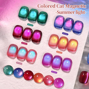 Colored Cat Magnetic Gel MY432 Summer Light 15ml Gel Nail Polish BORN PRETTY