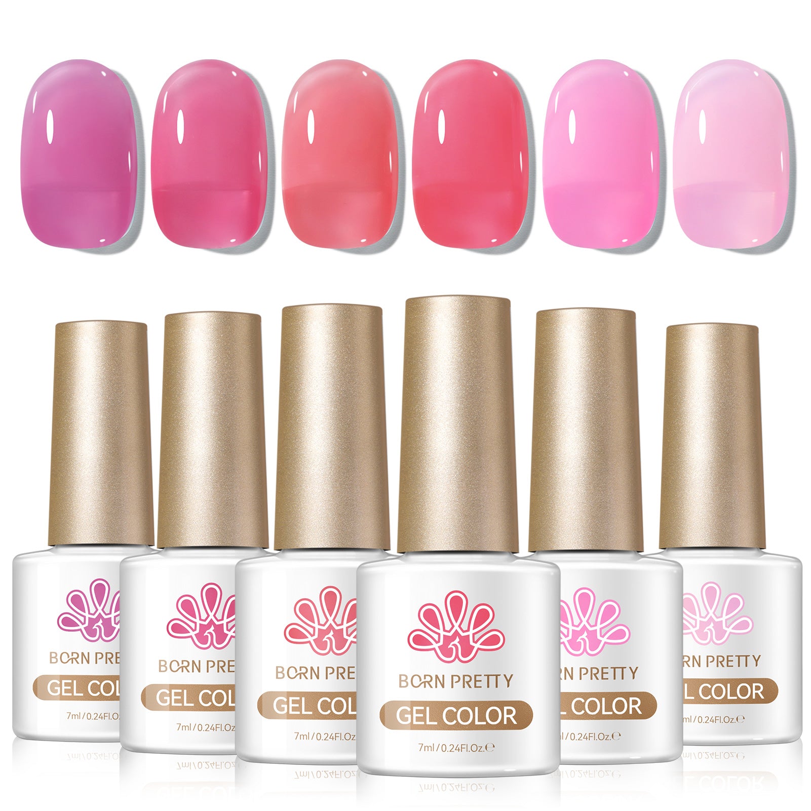 6 Colors Jelly Gel J53 Beyond Usual 7ml HEMA/TPO FREE