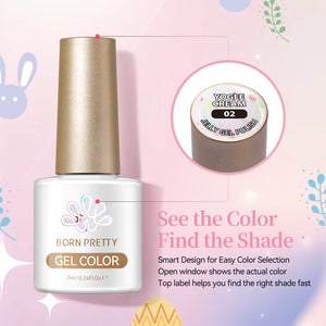 6 Colors Jelly Gel J56 Yogee Cream 7ml Gel Nail Polish BORN PRETTY