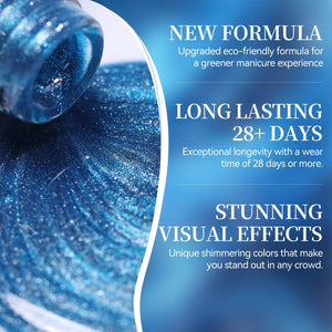 Crystal Cat Magnetic Gel MY330 Sea Blue 15ml Gel Nail Polish BORN PRETTY