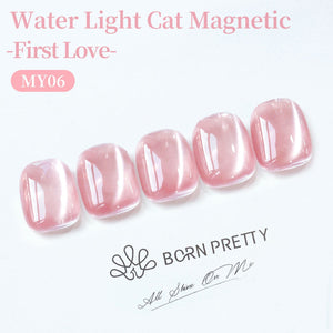 Water Light Cat Magnetic Gel MY06 First Love 15ml Gel Nail Polish BORN PRETTY