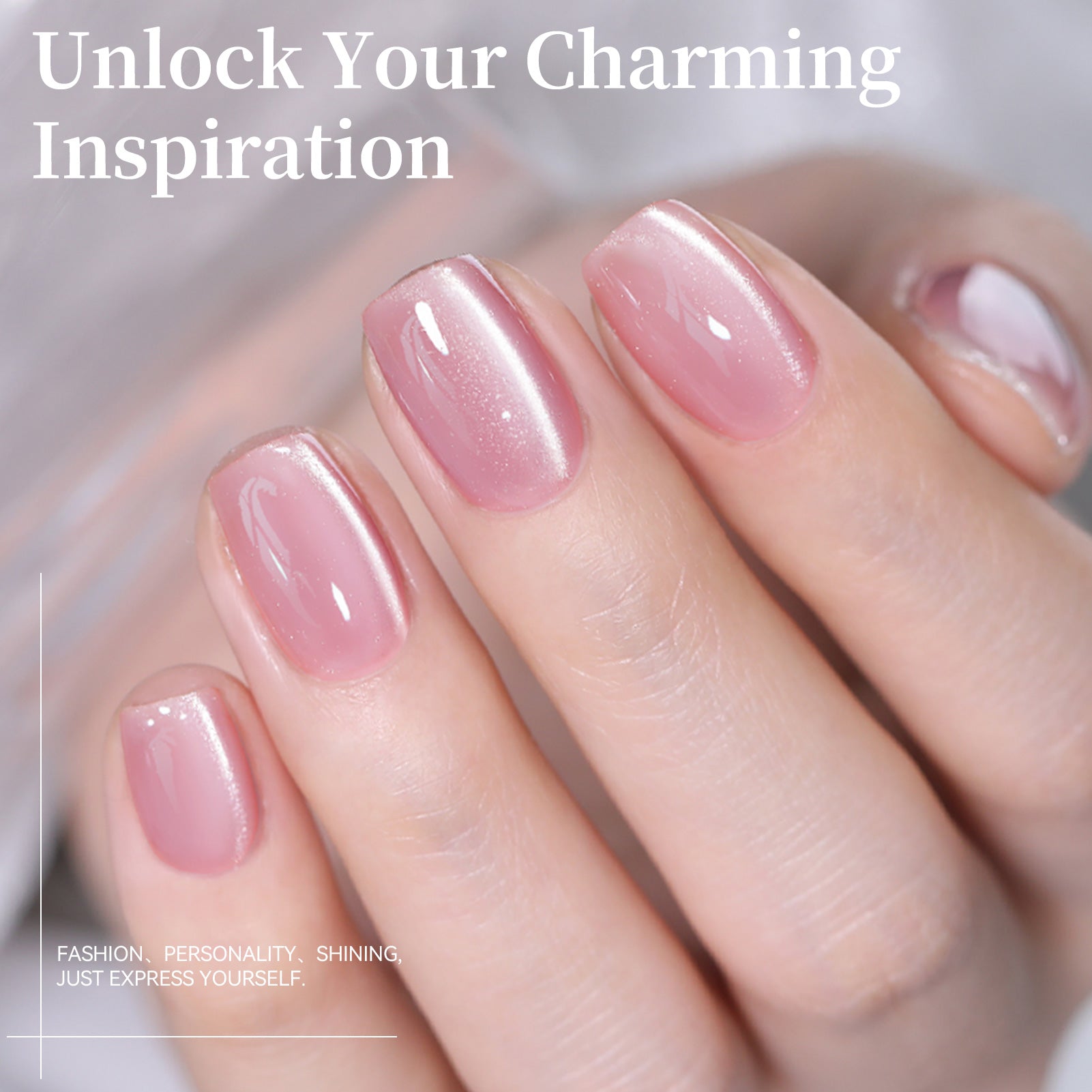 Glass Cat Magnetic Gel MY100 Honey Peach 15ml HEMA/TPO FREE