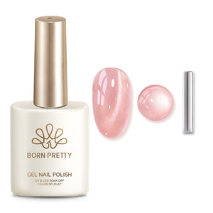 Glass Cat Magnetic Gel MY472 Peach Coral Sea 15ml Gel Nail Polish BORN PRETTY