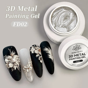 3D Metal Painting Gel FD02 5ml Gel Nail Polish BORN PRETTY