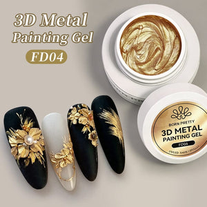 3D Metal Painting Gel 5ml Gel Nail Polish BORN PRETTY FD04