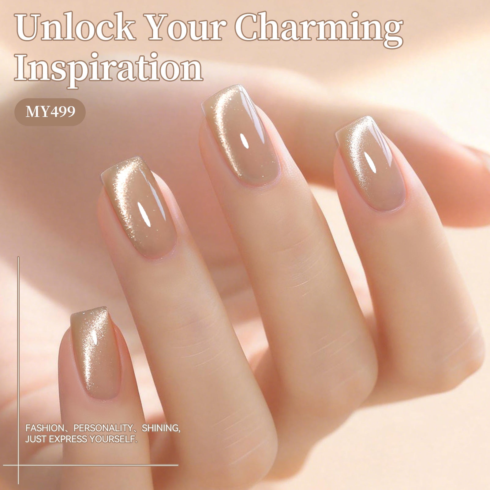 Glass Cat Magnetic Gel MY499 Dream Nude 15ml HEMA/TPO FREE