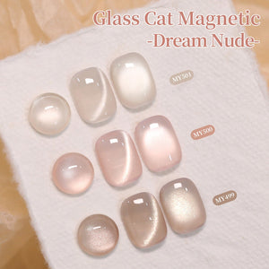 Glass Cat Magnetic Gel MY500 Dream Nude 15ml Gel Nail Polish BORN PRETTY