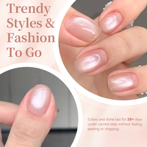 Glass Cat Magnetic Gel MY500 Dream Nude 15ml Gel Nail Polish BORN PRETTY