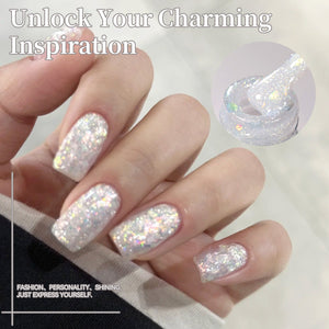 Sequins Jelly Gel JN92 Elven Light 10ml Gel Nail Polish BORN PRETTY