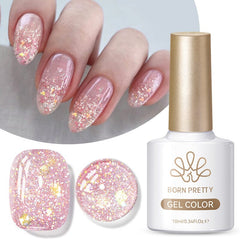 Sequins Jelly Gel JN93 Fairy Dust 10ml Gel Nail Polish BORN PRETTY