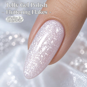 Sequins Jelly Gel TS34 Fluttering Flakes 15ml Gel Nail Polish BORN PRETTY
