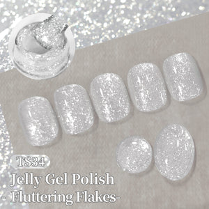 Sequins Jelly Gel TS34 Fluttering Flakes 15ml Gel Nail Polish BORN PRETTY