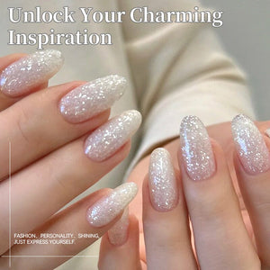 Jelly Gel TS34 Fluttering Flakes 10ml Gel Nail Polish BORN PRETTY